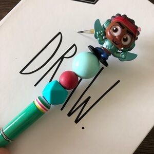 Disney Doorables: Big Hero 6: Wasabi handmade beaded pen